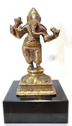 Statue de Ganesha en bronze massif., Antiquités & Art, Bronze, Enlèvement ou Envoi
