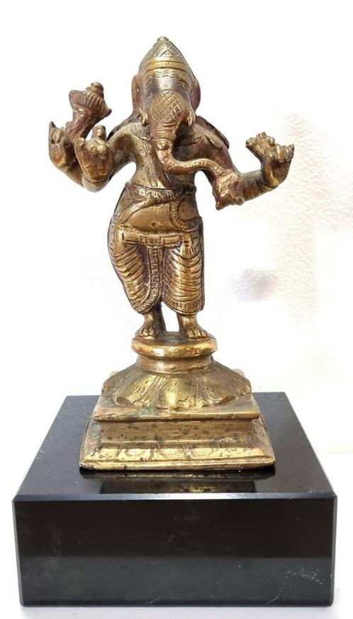 Statue de Ganesha en bronze massif., Antiquités & Art, Antiquités | Bronze & Cuivre, Bronze, Enlèvement ou Envoi