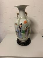 Chinese vaas handgeschilderd 19 eeuw, Antiek en Kunst, Antiek | Vazen, Ophalen