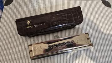 Vintage M. HOHNER CHROMONICA #280 HARMONICA in "C" Key, Musique & Instruments, Enlèvement, Utilisé, Chromatique, Avec valise ou boîte