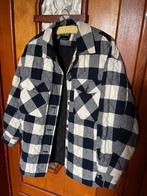Geruite jas - gevoerd - oversized - winterjas, Kleding | Dames, Jassen | Winter, Maat 38/40 (M), Blauw, Zara, Ophalen of Verzenden