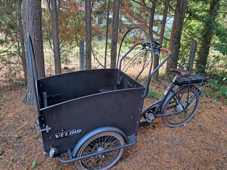 Elektrische bakfiets merk Veloci, Fietsen en Brommers, Fietsen | Bakfietsen, Gebruikt, Ophalen