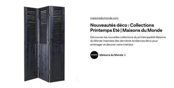 2 houten kamerschermen Maison du Monde – antraciet beschikbaar voor biedingen