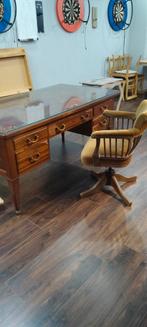Oude bureau en bureaustoel, Maison & Meubles, Enlèvement, Bureau