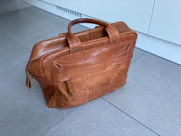 New Looxs laptoptas leer cognac 