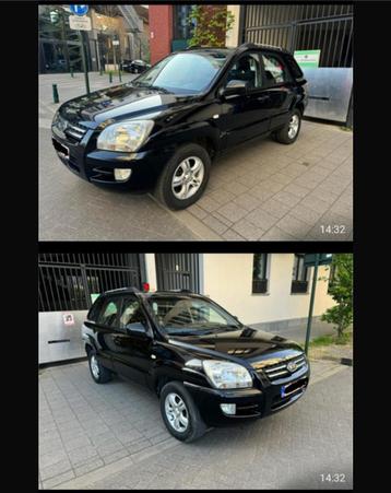 Kia sportage te koop, Auto's, Kia, Automaat, Zwart, Leder en Stof, Zwart