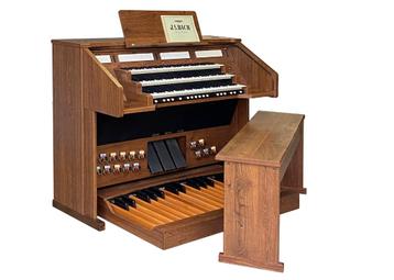Ahlborn SL300, groot 3 klaviers orgel met MIDI, 32 pedaal