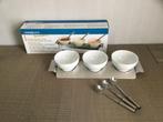 Sauskommetjes + lepeltjes, Huis en Inrichting, Keuken | Servies, Ophalen of Verzenden, Zo goed als nieuw, Schaal of Schalen