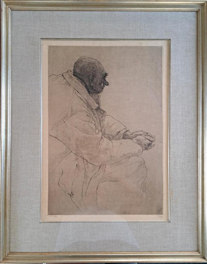 DE BRUYCKER Jules "Jacobus Alijn" ets, Antiek en Kunst, Kunst | Etsen en Gravures, Ophalen
