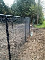 Overschot VIERKANTVLECHTWERK  ZWART, Tuin en Terras, Ophalen, Zo goed als nieuw, IJzer