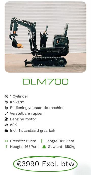 Mini-pelle, Enlèvement, Dumper