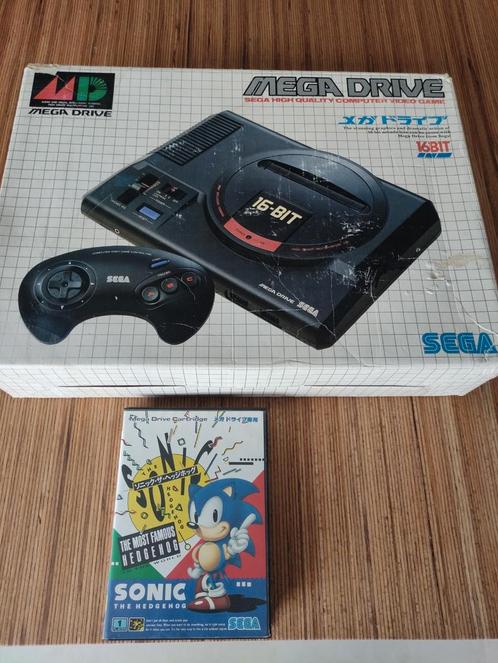 Sega Megdrive 1 kaart + Sonic 1, Games en Spelcomputers, Spelcomputers | Sega, Zo goed als nieuw, Ophalen of Verzenden