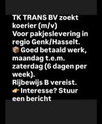 Koerier gezocht, Vacatures, Vacatures | Thuiswerk