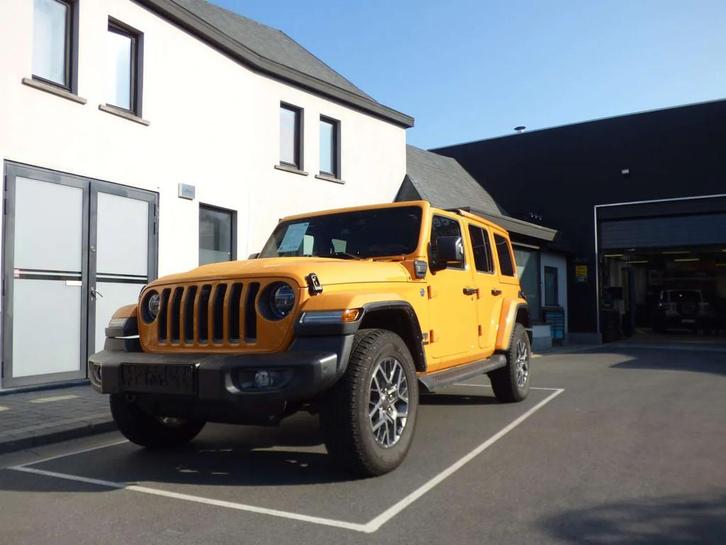 Jeep Wrangler Phev Hybride*Deep-Orange*26000km! (bj 2021), Auto's, Jeep, Bedrijf, Te koop, Wrangler, ABS, Achteruitrijcamera, Airbags