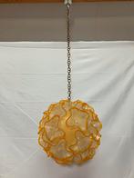 Vintage Italiaanse hanglamp met kunststof gevormde schalen, Ophalen of Verzenden, Gebruikt