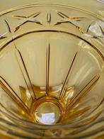 Zware amberkleurige ART DECO vaas uit de vintage jaren '20, Antiquités & Art, Antiquités | Verre & Cristal, Enlèvement