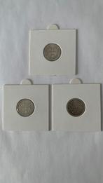 3 x 50 cents argent 835 Leopold 2, Timbres & Monnaies, Argent, Argent