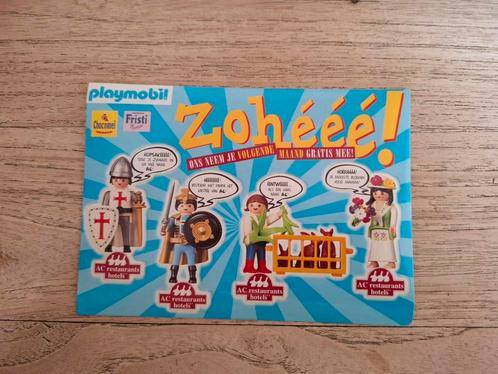 Playmobil stickervel 1996 AC Restaurants Hotels actie promo, Kinderen en Baby's, Speelgoed | Playmobil, Nieuw, Complete set, Ophalen of Verzenden