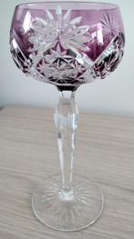 1 verre à vin en cristal Val Saint Lambert 19,3 cm H, Antiquités & Art, Antiquités | Verre & Cristal, Enlèvement ou Envoi