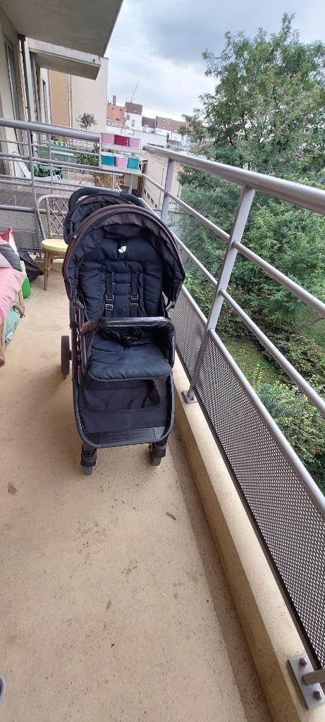 Joie dubbele kinderwagen + onberispelijk autostoeltje!, Kinderen en Baby's, Kinderwagens en Combinaties, Zo goed als nieuw, Combiwagen