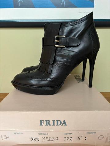 Frida laarsjes zwart leer 41 - Nieuw beschikbaar voor biedingen