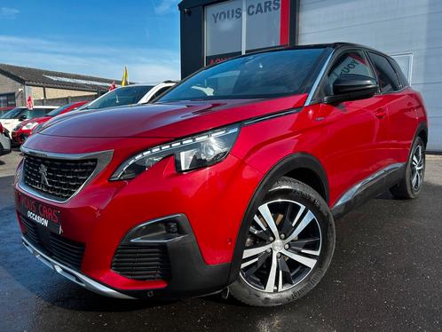 Peugeot 3008 1.2i GT Line 2018, Auto's, Peugeot, Bedrijf, ABS, Benzine, Euro 6, SUV of Terreinwagen, Handgeschakeld, Rood, Leder en Stof
