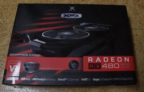 Carte Graphique AMD RX480 8Gb GDDR5 Black Edition, Computers en Software, Desktop Pc's, Gebruikt, 8 GB, Ophalen