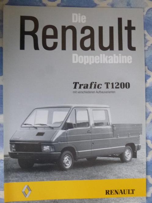 Renault Traffic crew cab (pick-up), brochure jaren 80, Boeken, Auto's | Folders en Tijdschriften, Gelezen, Renault, Verzenden