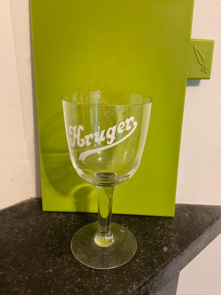 Zeer oud bierglas Krüger, Verzamelen, Glas en Drinkglazen, Bierglas, Verzenden