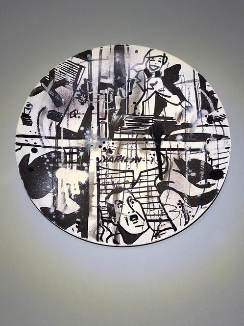 Kunstwerk Benjamin Spark schilderij op plaat, Antiek en Kunst, Kunst | Overige Kunst, Ophalen of Verzenden