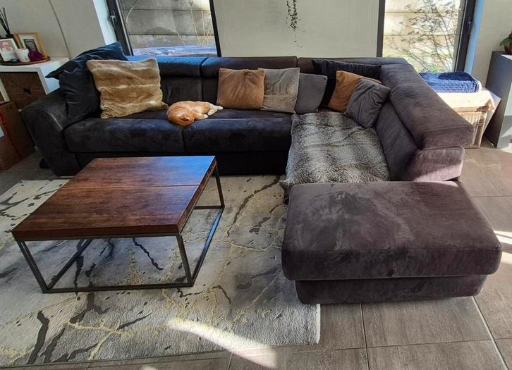 Zetel, weg wegens verhuis, Huis en Inrichting, Zetels | Complete zithoeken, Stof, Ophalen