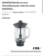 Kenwood glazen blender, Elektronische apparatuur, Ophalen of Verzenden, Zo goed als nieuw