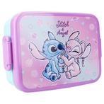 Stitch en Angel Broodtrommel - Disney Lunchbox / Brooddoos, Diversen, Schoolbenodigdheden, Ophalen of Verzenden, Nieuw