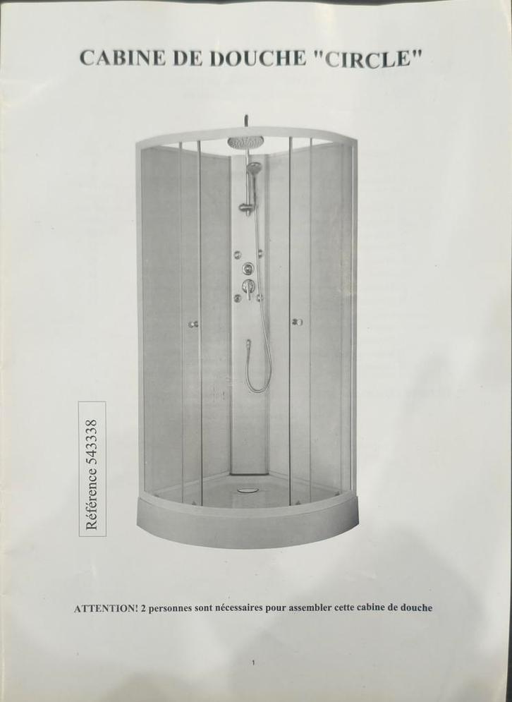 Douchecabine „CIRCLE”, Huis en Inrichting, Badkamer | Complete badkamers, Zo goed als nieuw, Ophalen