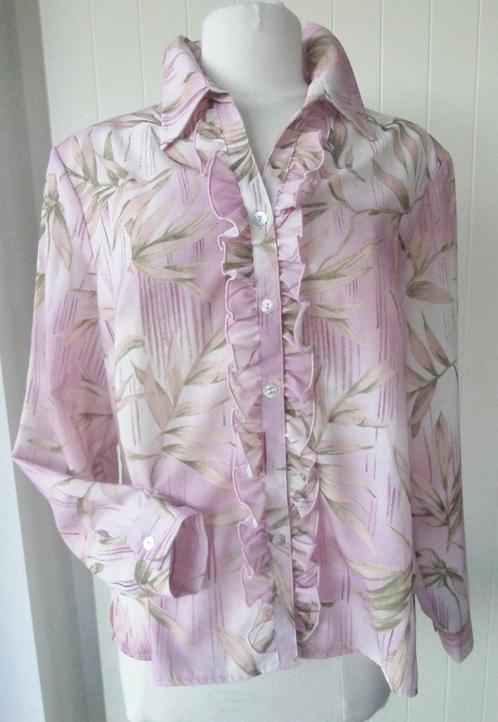 Mooie roze blouse „DAMART” Maat: L 46/48, Kleding | Dames, Blouses en Tunieken, Zo goed als nieuw, Maat 46/48 (XL) of groter, Roze
