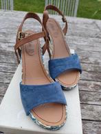 Sandalen met sleehak - s. Oliver - 40, Blauw, S.Oliver, Gedragen, Sandalen of Muiltjes