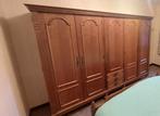 prachtige kleerkast met 5 deuren en 3 lades - donkere eik, Huis en Inrichting, Gebruikt, 75 cm of meer, Eikenhout, 200 cm of meer