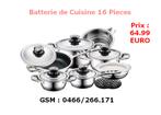 16 Differents Set de Casserole a Vendre, Maison & Meubles, Neuf, Inox, Enlèvement ou Envoi, Plaque céramique