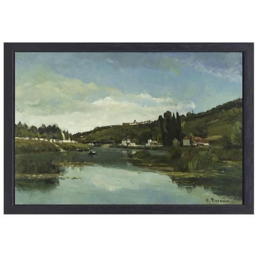 De Marne bij Chennevières - Camille Pissarro canvas + baklij, Huis en Inrichting, Woonaccessoires | Wanddecoraties, Nieuw, Verzenden
