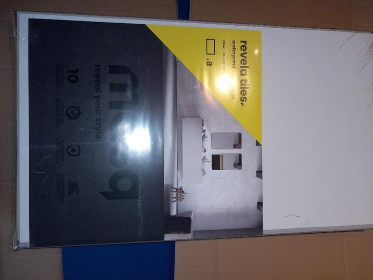 Waterproof kunstof tegels, Doe-het-zelf en Bouw, Tegels, Nieuw, Wandtegels, Overige materialen, 60 cm of meer, 20 tot 40 cm, Minder dan 5 m²