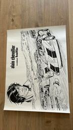 Denayer Alain Chevalier affiche weekblad kuifje jaren 80, Collections, Comme neuf, Tintin, Enlèvement ou Envoi