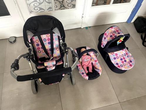 Kinderwagen - buggy - poppenwagen + pop Babyborn, Kinderen en Baby's, Speelgoed | Poppen, Gebruikt, Overige typen, Ophalen