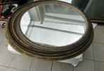 Lot 3 antieke spiegel OVAAL Napoleon III gegraveerd Oudheid, Ophalen