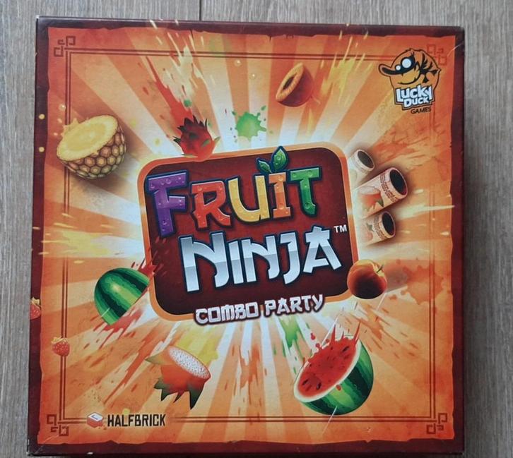 Fruit Ninja bordspel, Hobby en Vrije tijd, Gezelschapsspellen | Bordspellen, Zo goed als nieuw, Drie of vier spelers, Vijf spelers of meer