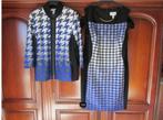 kleedje nummer 6 Joseph Ribkoff zwart blauw + vest 70 euro., Kleding | Dames, Joseph Ribkoff, Ophalen, Zo goed als nieuw, Blauw