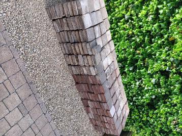 Gele en rode klinkers, Tuin en Terras, Tegels en Klinkers, Ophalen, Gebruikt, Overige materialen, Klinkers