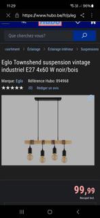 Townshend Eglo vintage hanglamp in industriële stijl, Ophalen, Gebruikt, Hout