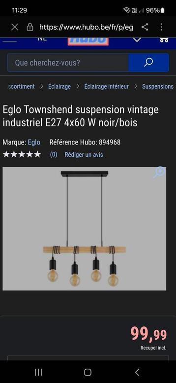 Townshend Eglo vintage hanglamp in industriële stijl beschikbaar voor biedingen