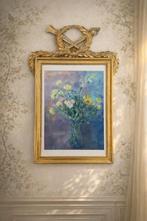 cadre ancien en bois doré à la feuille - grand format, Enlèvement