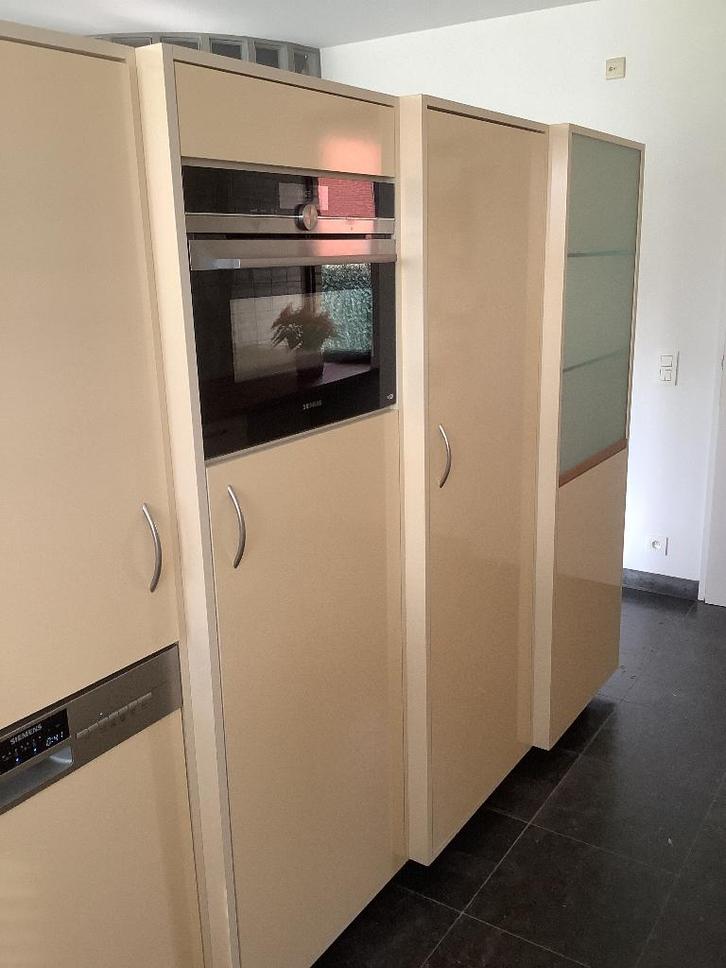 Keuken, Huis en Inrichting, Keuken | Complete keukens, Gebruikt, U-keuken, Crème, Hout, Ophalen
